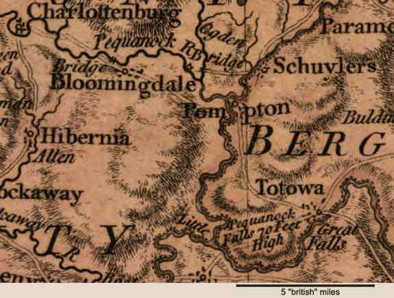 Bloomingdale Totowa area of New Jersey, 1777