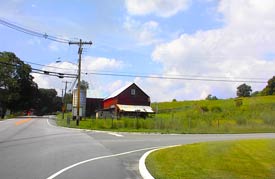 Small farm in Kittatinny Mountains in New Jersey