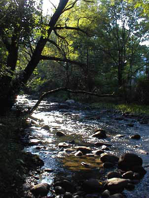 The Pequannock River on the border of Butler and Bloomingdale, New Jersey