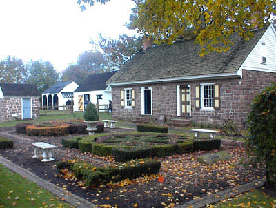 Garden at Dey Mansion in Wayne, New Jersey