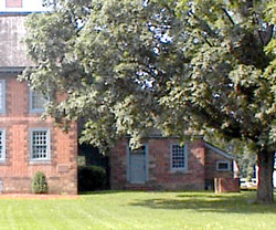 Exterior of kitchen at Dey Mansion