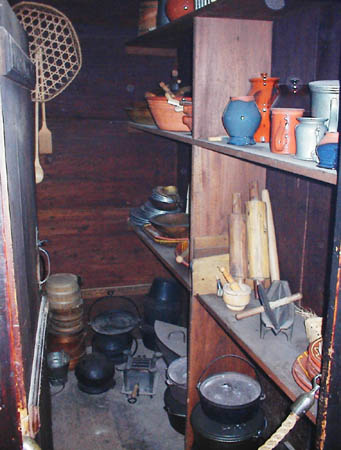 Kitchen pantry at the historic Wick House in Morristown, New Jersey