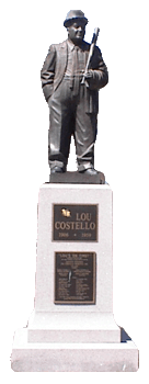 Statue of Lou Costello in
                                    Paterson, New Jersey near the Great
                                    Falls in Paterson New Jersey