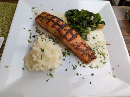 Baldo Bistro grilled salmon