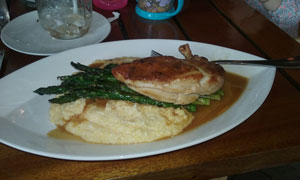 pan roasted chicken breast at Alices