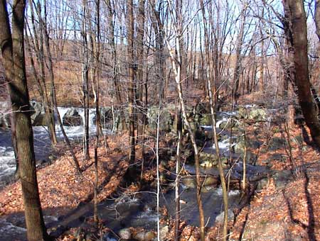  Heavy rains overflow small creek near Clinton Road in West Milford, New Jersey - December 1, 2004 (Photo by rt23.com Staff)