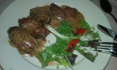 Filet Au Poivre at Country Cottage