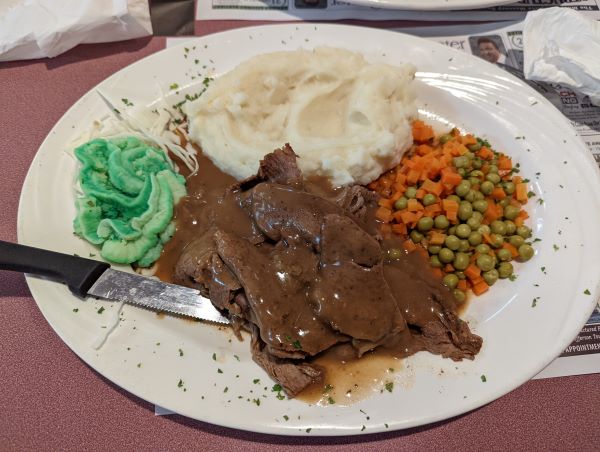slice roast beef
dinner