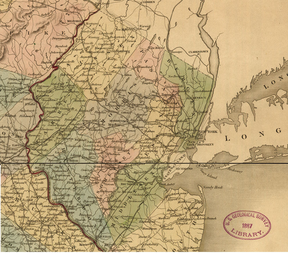 1839 Map of Northern New Jersey - North Jersey's Internet Magazine ...